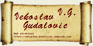 Vekoslav Gudalović vizit kartica